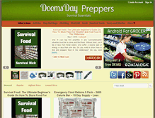 Tablet Screenshot of doomsdaypreppersurvivalessentials.com
